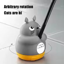 Rotating Cat Teaser Wand Steel Wire Cute Cat Toy With Bell Fish Interactive Bite Resistant Durable Self Amusing Pet Toy For Cats