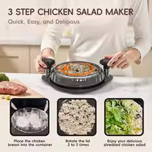 Chicken chipper, large chicken chipper tool twist, 11.6-inch professional visible meat grinder, ergonomic handle