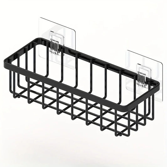 Easy-to-Install Kitchen Sink Organizer, No Drilling Required, Multipurpose Storage Rack Suitable for Sponges,Brushes, and Towels