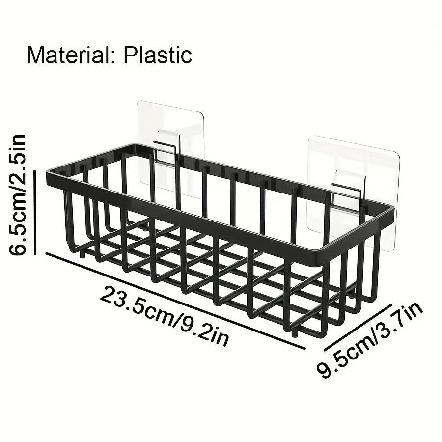 Easy-to-Install Kitchen Sink Organizer, No Drilling Required, Multipurpose Storage Rack Suitable for Sponges,Brushes, and Towels